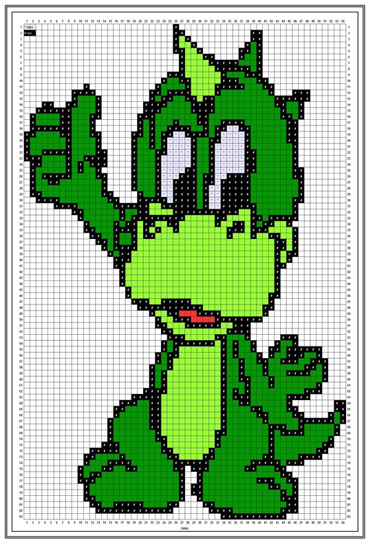 Croquis - DA - Dino le dinosaure