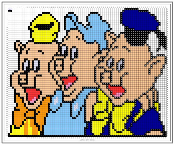 Croquis - DA - Les 3 petits cochons